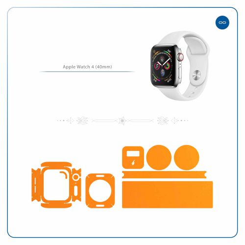 Apple_Watch 4 (40mm)_Matte_Orange_2